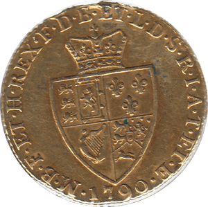 1790 GOLD ONE GUINEA ( GVF ) EX MOUNT - Guineas - Cambridgeshire Coins