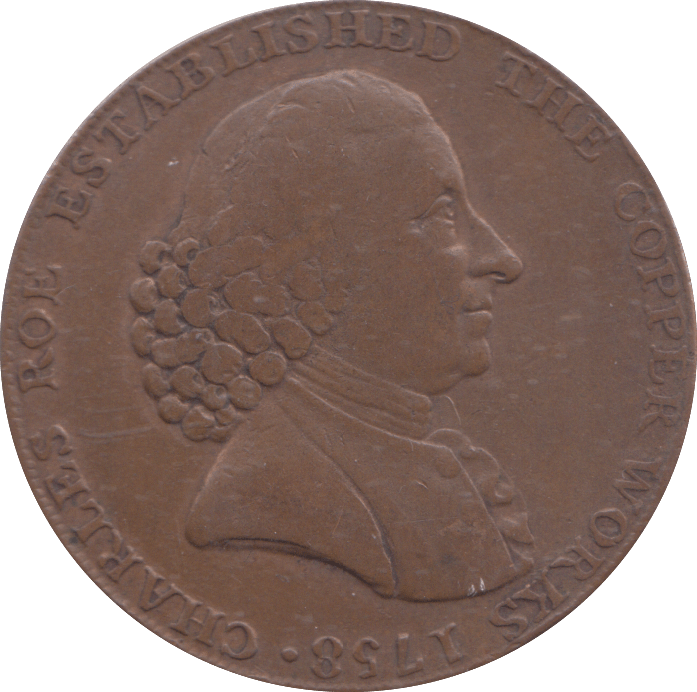1790 HALFPENNY TOKEN MACCLESFIELD - HALFPENNY TOKEN - Cambridgeshire Coins