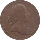 1790 HALFPENNY TOKEN MACCLESFIELD - HALFPENNY TOKEN - Cambridgeshire Coins