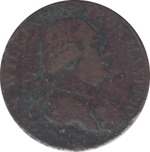 1790 WILKINSON HALFPENNY TOKEN - Halfpenny - Cambridgeshire Coins