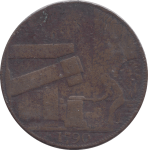 1790 WILKINSON HALFPENNY TOKEN - Halfpenny - Cambridgeshire Coins