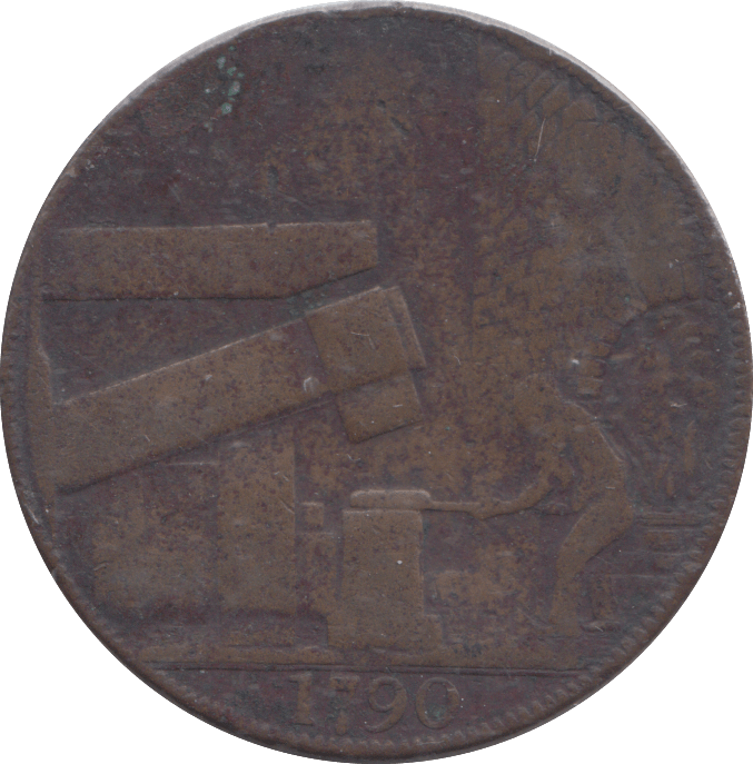 1790 WILKINSON HALFPENNY TOKEN - Halfpenny - Cambridgeshire Coins