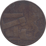 1790 WILKINSON HALFPENNY TOKEN - Halfpenny - Cambridgeshire Coins