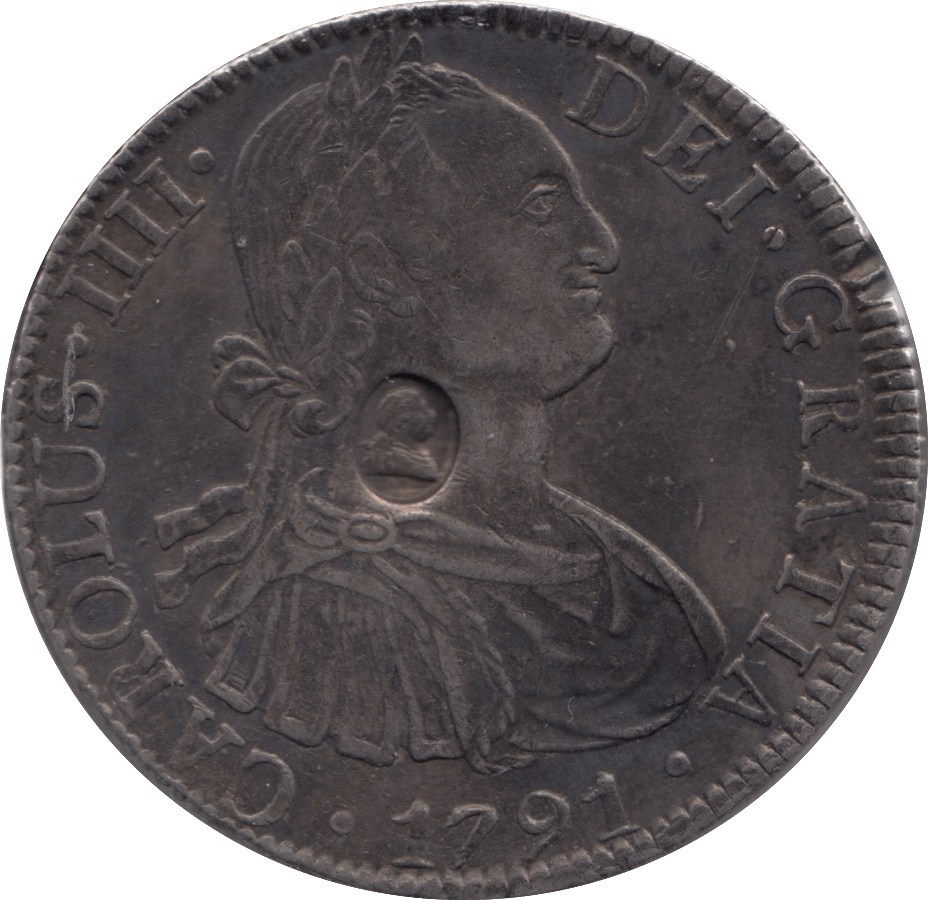 1791 8 REALES LIMA MINT SPAIN - SILVER WORLD COINS - Cambridgeshire Coins