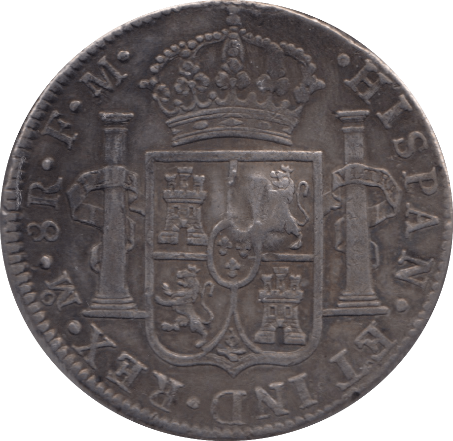 1791 8 REALES LIMA MINT SPAIN - SILVER WORLD COINS - Cambridgeshire Coins