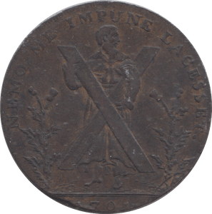 1791 EDINBURGH HALFPENNY TOKEN - Halfpenny - Cambridgeshire Coins