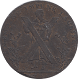 1791 EDINBURGH HALFPENNY TOKEN - Halfpenny - Cambridgeshire Coins