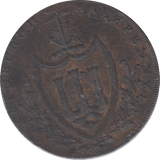 1791 EDINBURGH HALFPENNY TOKEN - Halfpenny - Cambridgeshire Coins