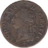 1791 FRANCE ONE SOL - WORLD COINS - Cambridgeshire Coins