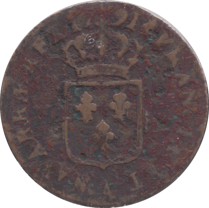 1791 FRANCE ONE SOL - WORLD COINS - Cambridgeshire Coins