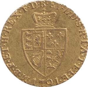 1791 GOLD HALF GUINEA ( AUNC ) - GUINEAS - Cambridgeshire Coins