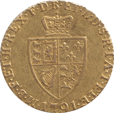 1791 GOLD HALF GUINEA ( AUNC ) - GUINEAS - Cambridgeshire Coins