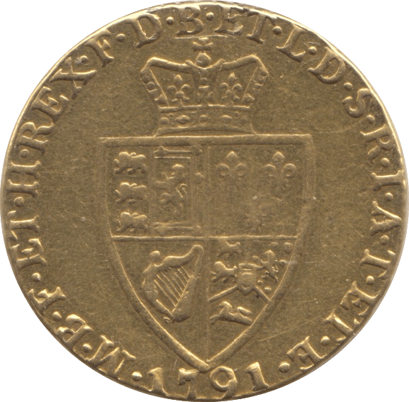 1791 GOLD ONE GUINEA ( GF ) GEORGE III - Guineas - Cambridgeshire Coins