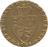 1791 GOLD ONE GUINEA ( GF ) GEORGE III - Guineas - Cambridgeshire Coins
