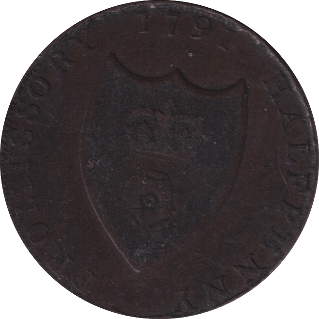 1791 HALF PENNY TOKEN SOUTHAMPTON - HALFPENNY TOKEN - Cambridgeshire Coins