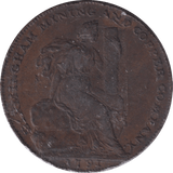 1791 HALFPENNY TOKEN BIRMINGHAM - HALFPENNY TOKEN - Cambridgeshire Coins