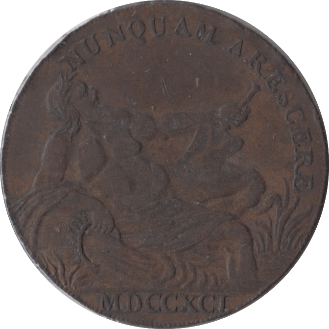 1791 HALFPENNY TOKEN GLASGOW - HALFPENNY TOKENS - Cambridgeshire Coins