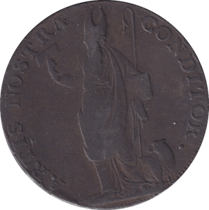 1791 HALFPENNY TOKEN LEEDS BISHOP - HALFPENNY TOKEN - Cambridgeshire Coins