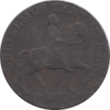 1791 HULL HALFPENNY TOKEN - HALFPENNY TOKEN - Cambridgeshire Coins