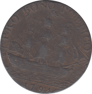 1791 HULL HALFPENNY TOKEN - HALFPENNY - Cambridgeshire Coins