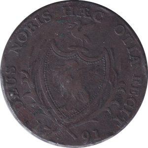 1791 LIVERPOOL HALFPENNY TOKEN - HALFPENNY TOKEN - Cambridgeshire Coins