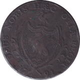 1791 LIVERPOOL HALFPENNY TOKEN - HALFPENNY TOKEN - Cambridgeshire Coins