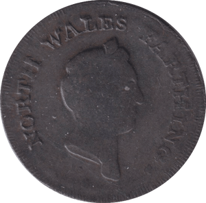 1791 SOUTH WALES FARTHING TOKEN - OTHER TOKENS - Cambridgeshire Coins