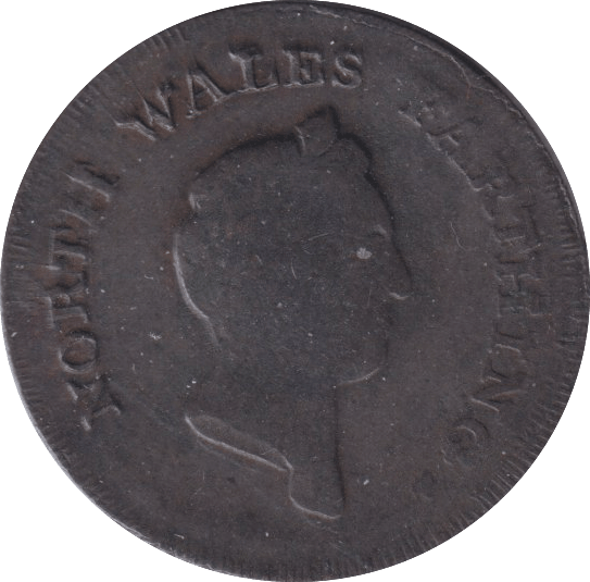 1791 SOUTH WALES FARTHING TOKEN - OTHER TOKENS - Cambridgeshire Coins