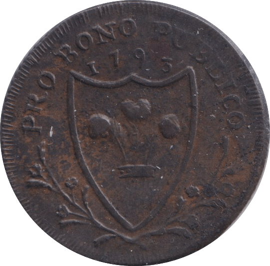 1791 SOUTH WALES FARTHING TOKEN - OTHER TOKENS - Cambridgeshire Coins