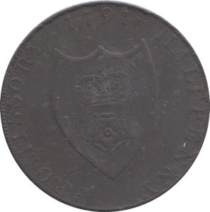 1791 SOUTHAMPTON HALFPENNY TOKEN - PENNY TOKEN - Cambridgeshire Coins