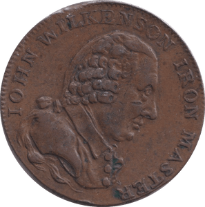 1791 WILKENSON HALFPENNY TOKEN - HALFPENNY TOKEN - Cambridgeshire Coins