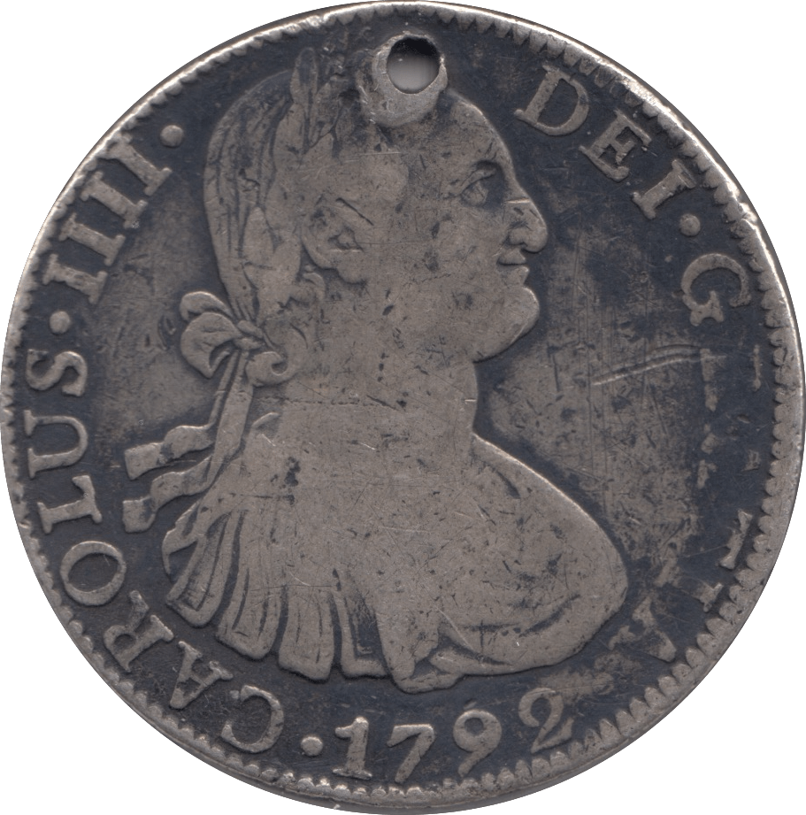 1792 8 REALES LIMA MINT MEXICO/SPAIN - SILVER WORLD COINS - Cambridgeshire Coins