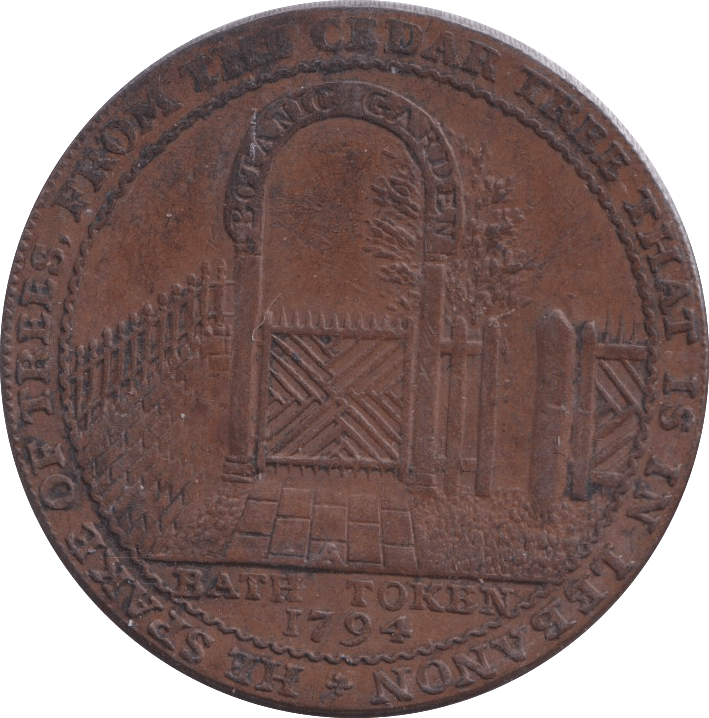 1792 BATH HALFPENNY TOKEN - HALFPENNY TOKEN - Cambridgeshire Coins