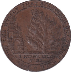 1792 BATH HALFPENNY TOKEN - HALFPENNY TOKEN - Cambridgeshire Coins