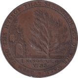 1792 BATH HALFPENNY TOKEN - HALFPENNY TOKEN - Cambridgeshire Coins
