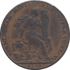 1792 BIRMINGHAM HALFPENNY TOKEN - HALFPENNY TOKEN - Cambridgeshire Coins