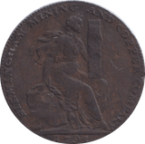 1792 BIRMINGHAM HALFPENNY TOKEN - HALFPENNY TOKEN - Cambridgeshire Coins