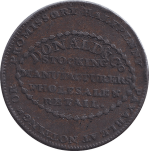1792 DONALD NOTTINGHAM HALFPENNY TOKEN - HALFPENNY TOKEN - Cambridgeshire Coins