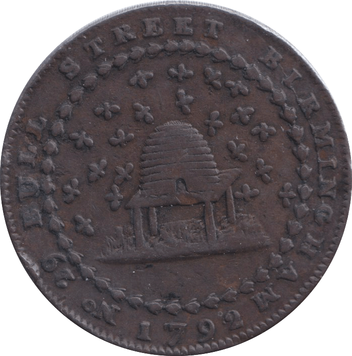 1792 DONALD NOTTINGHAM HALFPENNY TOKEN - HALFPENNY TOKEN - Cambridgeshire Coins