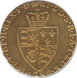 1792 GOLD ONE GUINEA ( GVF ) - Guineas - Cambridgeshire Coins