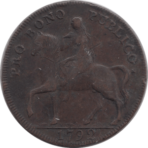 1792 HALF PENNY TOKEN COVENTRY - HALFPENNY TOKEN - Cambridgeshire Coins