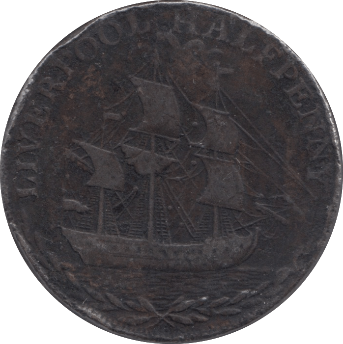 1792 HALF PENNY TOKEN LIVERPOOL - HALFPENNY TOKEN - Cambridgeshire Coins