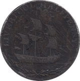 1792 HALF PENNY TOKEN LIVERPOOL - HALFPENNY TOKEN - Cambridgeshire Coins