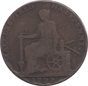 1792 HALF PENNY TOKEN MACCLESFIELD - HALFPENNY TOKEN - Cambridgeshire Coins