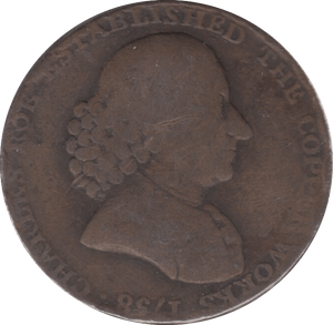 1792 HALF PENNY TOKEN MACCLESFIELD - HALFPENNY TOKEN - Cambridgeshire Coins