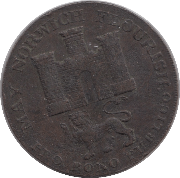1792 HALF PENNY TOKEN NORWICH - HALFPENNY TOKEN - Cambridgeshire Coins