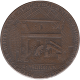 1792 HALFPENNY IRONWORKS TOKEN CARMARTHEN WALES - FARTHING TOKEN - Cambridgeshire Coins