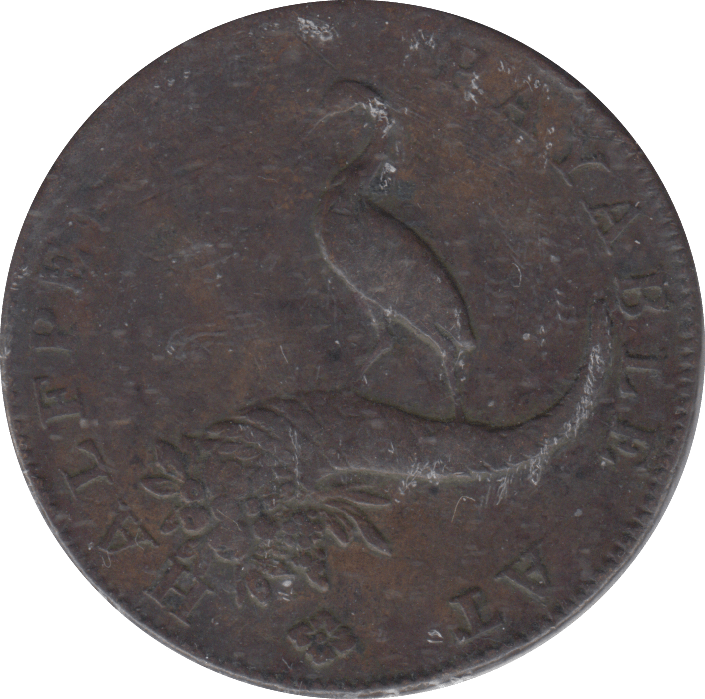 1792 HALFPENNY TOKEN BIRMINGHAM - HALFPENNY TOKEN - Cambridgeshire Coins