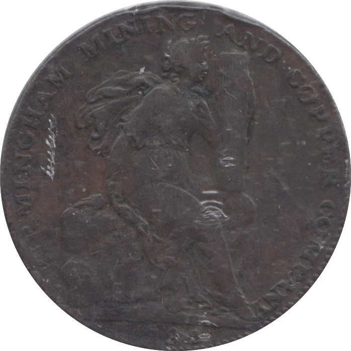 1792 HALFPENNY TOKEN BIRMINGHAM - HALFPENNY TOKEN - Cambridgeshire Coins