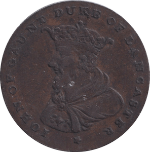 1792 HALFPENNY TOKEN CANCASTER COUNTY - HALFPENNY TOKEN - Cambridgeshire Coins